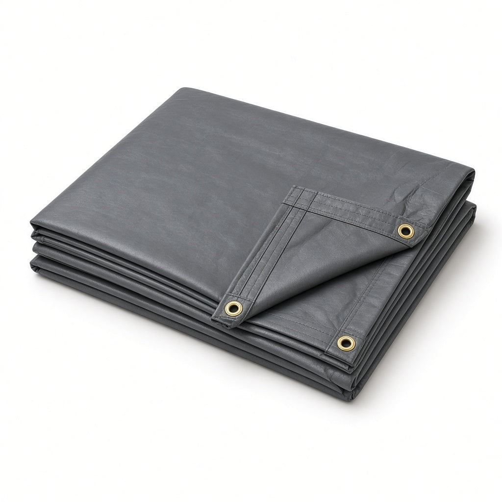 Medium-Duty Vinyl Tarp (Gray)
